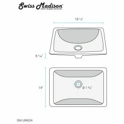 Discount ๐ Swiss Madison Plaisir 18" Rectangular Under-Mount Bathroom Sink ๐ 27 Discount ๐ Swiss Madison Plaisir 18" Rectangular Under-Mount Bathroom Sink ๐ -Bathroom Sinks Shop 8f4129ad0fda65a1 7036 w800 h800 b1 p0