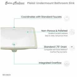 Discount ๐ Swiss Madison Plaisir 18" Rectangular Under-Mount Bathroom Sink ๐ 21 Discount ๐ Swiss Madison Plaisir 18" Rectangular Under-Mount Bathroom Sink ๐ -Bathroom Sinks Shop 8f711e890fda659c 7036 w800 h800 b1 p0