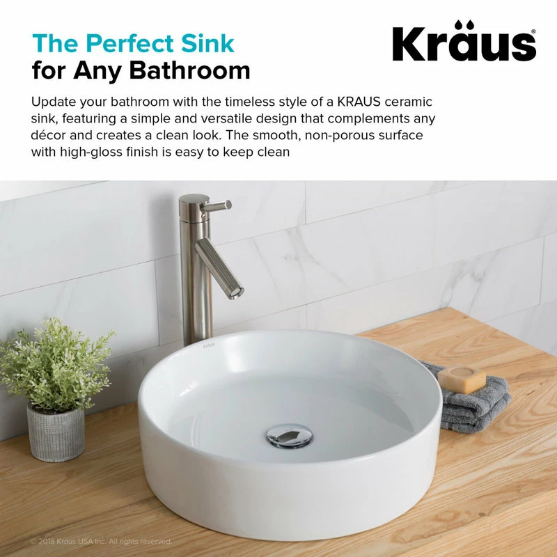 Deals ๐ Kraus USA, Inc. Elavo Ceramic Round Vessel White Sink โ 8 Deals ๐ Kraus USA, Inc. Elavo Ceramic Round Vessel White Sink โ - Image 6