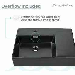 Cheapest ๐ฏ Swiss Madison St. Tropez 24"x18" Ceramic Wall Hung Sink With Left Faucet Mount, Matte Black ๐ 21 Cheapest ๐ฏ Swiss Madison St. Tropez 24"x18" Ceramic Wall Hung Sink With Left Faucet Mount, Matte Black ๐ -Bathroom Sinks Shop 9661485f02f525fa 5818 w800 h800 b1 p0