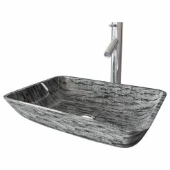Coupon ❤️ VIGO Rectangular Titanium Glass Vessel Bathroom Sink Set With Dior Vessel Faucet 👏 -Bathroom Sinks Shop 9701a3420e9ed94b 2982 w800 h800 b1 p0