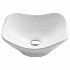 Best reviews of 🛒 Kraus USA, Inc. Kraus Kcv-135 White Tulip Ceramic Bathroom Sink, 16"x16" ✨
