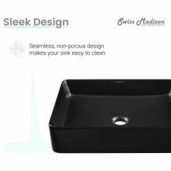 Discount โญ Swiss Madison Concorde Rectangle Ceramic Vessel Sink, Matte Black ๐ 25 Discount โญ Swiss Madison Concorde Rectangle Ceramic Vessel Sink, Matte Black ๐ -Bathroom Sinks Shop 99d11f670fd293db 7146 w800 h800 b1 p0