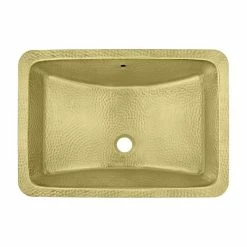 New 💯 Thompson Traders BRU-2115H Brass 21" Rectangular Brass Undermount - Brass 💯