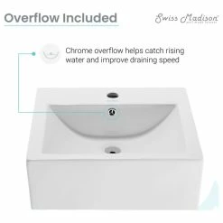 Coupon 🎁 Swiss Madison Voltaire 18" Square Ceramic Wall Hung Sink 😍 -Bathroom Sinks Shop 9b3185d801e6dbba 7255 w800 h800 b1 p0