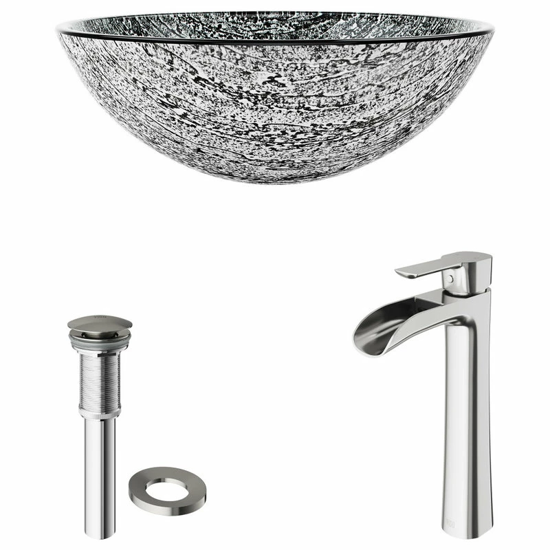 Top 10 🥰 VIGO Titanium Glass Vessel Bathroom Sink And Niko Faucet Set ❤️ 10 Top 10 🥰 VIGO Titanium Glass Vessel Bathroom Sink And Niko Faucet Set ❤️ - Image 8