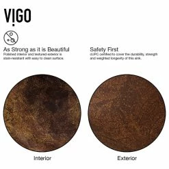 Coupon ๐งจ Vigo VG07505 16-1/2" Glass Bathroom Vessel Sink - Russet ๐ฏ 9 Coupon ๐งจ Vigo VG07505 16-1/2" Glass Bathroom Vessel Sink - Russet ๐ฏ -Bathroom Sinks Shop 9c21ddef0d3ca665 4268 w800 h800 b1 p0