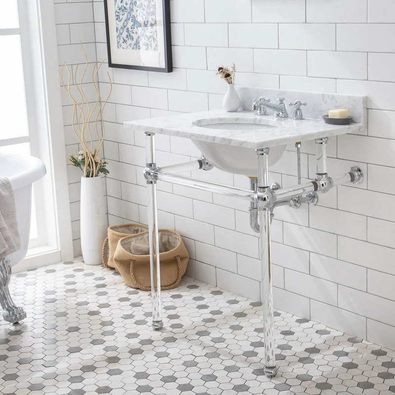 Flash Sale ๐ Water Creation Empire 30" Wash Stand And P-Trap, Silver ๐ 5 Flash Sale ๐ Water Creation Empire 30" Wash Stand And P-Trap, Silver ๐ - Image 3