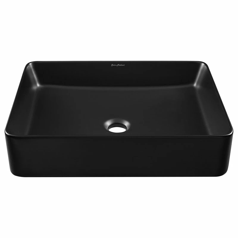 Discount โญ Swiss Madison Concorde Rectangle Ceramic Vessel Sink, Matte Black ๐ 4 Discount โญ Swiss Madison Concorde Rectangle Ceramic Vessel Sink, Matte Black ๐ - Image 2