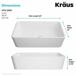 Best Sale 🎉 Kraus USA, Inc. Natura Rectangle Vessel Bathroom Sink, Stone Resin Solid Surface 😀 -Bathroom Sinks Shop 9f9160ad0254a7b1 6285 w800 h800 b1 p0