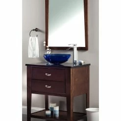 Promo 🎁 Novatto Blu Glass Vessel Sink 😀 -Bathroom Sinks Shop a1815d660953bfb5 9061 w800 h800 b0 p0