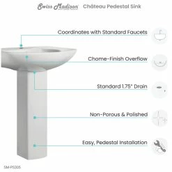 Best Sale โจ Swiss Madison Chateau Pedestal Bathroom Sink Round With Single Faucet Hole ๐คฉ 20 Best Sale โจ Swiss Madison Chateau Pedestal Bathroom Sink Round With Single Faucet Hole ๐คฉ -Bathroom Sinks Shop a191fb7000b6582e 3134 w800 h800 b1 p0