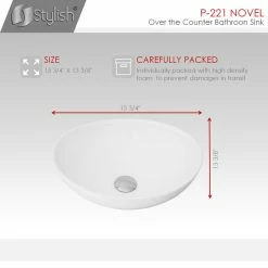 Best reviews of ⭐ STYLISH 15" White Oval Ceramic Vessel Bathroom Sink ⭐ -Bathroom Sinks Shop a281f35e0dad1a1e 8666 w800 h800 b0 p0
