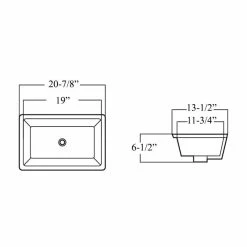 Wholesale โ๏ธ Contempo Living Rectrangle Undermount Large Ceramic Lavatory Vanity Bathroom Sink Pure White, 21 ๐ 7 Wholesale โ๏ธ Contempo Living Rectrangle Undermount Large Ceramic Lavatory Vanity Bathroom Sink Pure White, 21 ๐ -Bathroom Sinks Shop a44105e20a6794db 7755 w800 h800 b1 p0