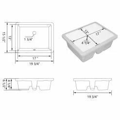 Buy ⌛ DeerValley White Ceramic Rectangular Lavatory Undermount Bathroom Sink With Overflow 🎁 -Bathroom Sinks Shop a8f11e2c024cfd9f 8813 w800 h800 b1 p0