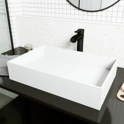 Coupon 🤩 VIGO Montauk Grand Rectangular Matte StoneTM Vessel Bathroom Sink 🎉 -Bathroom Sinks Shop a9d19a76017fe71c 3397 w800 h800 b0 p0