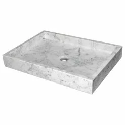 Cheap ๐ Eden Bath - Vessel Sinks Modern Natural Stone Rectangular Bathroom Vessel Sink, 22"x16", White Carrara Ma โจ 13 Cheap ๐ Eden Bath - Vessel Sinks Modern Natural Stone Rectangular Bathroom Vessel Sink, 22"x16", White Carrara Ma โจ -Bathroom Sinks Shop aaf16d870f8a0509 1005 w800 h800 b1 p0