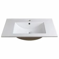 New 👍 Fresca Allier 30" White Integrated Sink With Countertop ✨