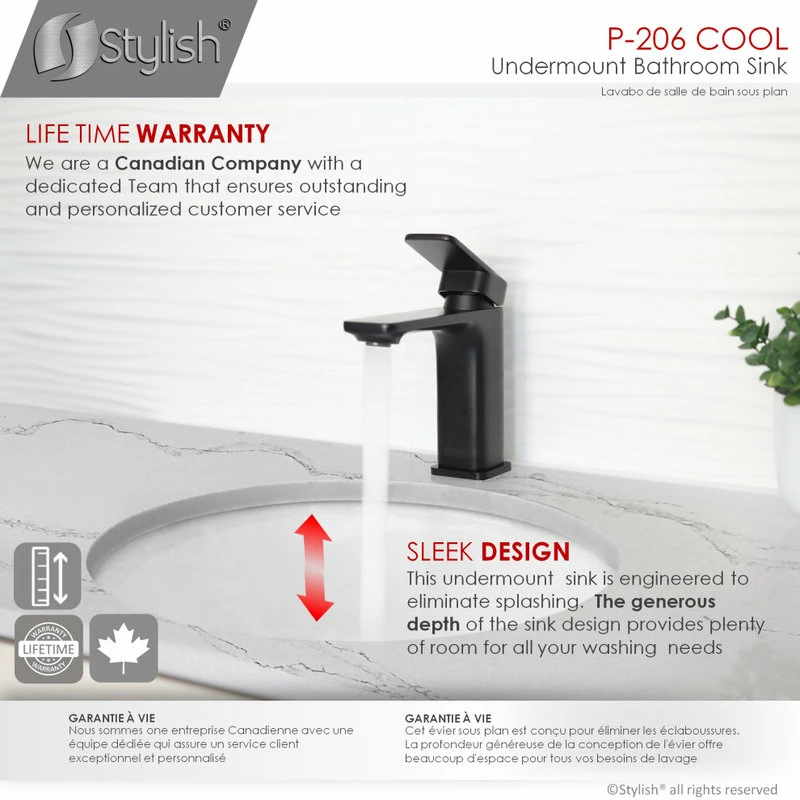 Best deal 𧨠STYLISH 19" Oval Undermount Ceramic Bathroom Sink With 2 Overflow Finishes π 10 Best deal 𧨠STYLISH 19" Oval Undermount Ceramic Bathroom Sink With 2 Overflow Finishes π - Image 8
