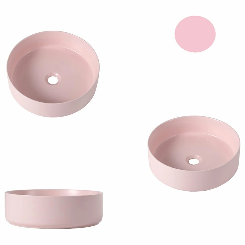 Best reviews of ๐ Sarlai Round Bathroom Art Basin Sink, Mounted On Ceramic Counter, Matt Light Pink ๐ 4 Best reviews of ๐ Sarlai Round Bathroom Art Basin Sink, Mounted On Ceramic Counter, Matt Light Pink ๐ - Image 2