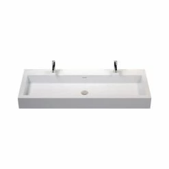 Best deal ๐ Badeloft USA, LLC Badeloft Stone Resin Wall-mounted Sink, Matte White, Extra Extra Large โ