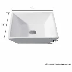 Cheapest ๐ Luxier CS-006 Flat Square Bathroom Ceramic Vessel Sink Art Basin In White โญ 15 Cheapest ๐ Luxier CS-006 Flat Square Bathroom Ceramic Vessel Sink Art Basin In White โญ -Bathroom Sinks Shop afa1428901b3e1dc 1428 w800 h800 b1 p0