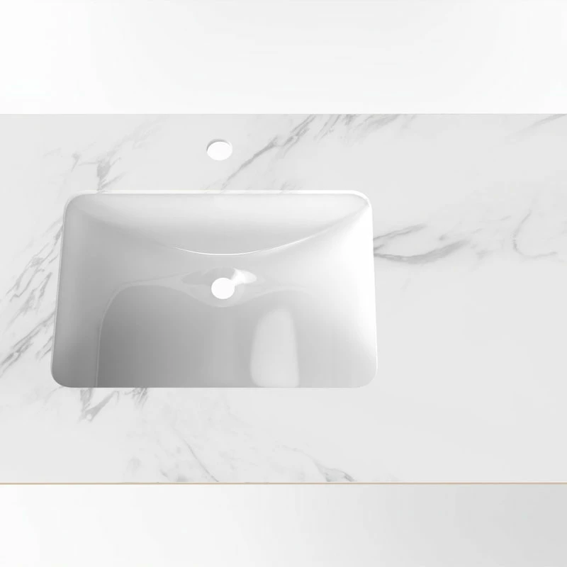 New ๐ฏ Castello USA Cassandra Porcelain Vanity Top, White Basin, 36" Left โญ 5 New ๐ฏ Castello USA Cassandra Porcelain Vanity Top, White Basin, 36" Left โญ - Image 3