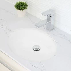 Best deal 𧨠STYLISH 19" Oval Undermount Ceramic Bathroom Sink With 2 Overflow Finishes π 26 Best deal 𧨠STYLISH 19" Oval Undermount Ceramic Bathroom Sink With 2 Overflow Finishes π -Bathroom Sinks Shop b2819bc40043a0c6 8549 w800 h800 b0 p0