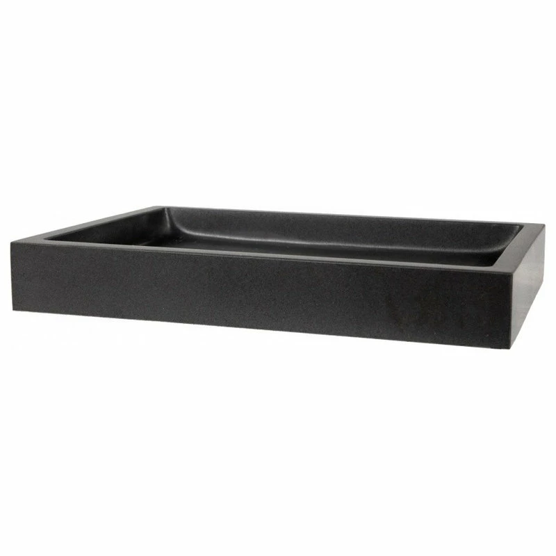 Outlet ๐ Eden Bath - Vessel Sinks Modern Black Lava Stone Rectangular Bathroom Vessel Sink, 22"x16" โจ 6 Outlet ๐ Eden Bath - Vessel Sinks Modern Black Lava Stone Rectangular Bathroom Vessel Sink, 22"x16" โจ - Image 4