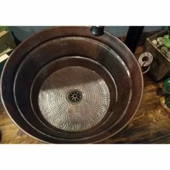 Best deal 💯 SimplyCopper Copper Farmhouse BUCKET Vessel Bathroom Sink With Daisy Drain 🔥 -Bathroom Sinks Shop b5d188040c769510 3280 w800 h800 b0 p0