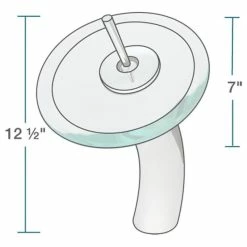 Best reviews of 🔥 MR Direct Sinks And Faucets 603 Colored Glass Vessel Sink, Crystal, Waterfall Faucet, Brushed Nickel 😉 -Bathroom Sinks Shop bc11e9440c40f398 1213 w800 h800 b1 p0