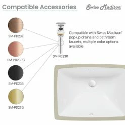 Discount ๐ Swiss Madison Plaisir 18" Rectangular Under-Mount Bathroom Sink ๐ 25 Discount ๐ Swiss Madison Plaisir 18" Rectangular Under-Mount Bathroom Sink ๐ -Bathroom Sinks Shop bc9142270fda65a0 7036 w800 h800 b1 p0