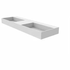 Cheap 👏 Castello USA Juniper Countertop Basin Sink, White, 60, Double Basin, No Faucet Hole 🧨 -Bathroom Sinks Shop bce1be9d010097ae 4317 w800 h800 b1 p0