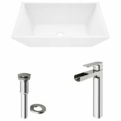 Cheap ✔️ VIGO Vinca Handmade Matte Stone Vessel Sink Set With Vessel Faucet ❤️ -Bathroom Sinks Shop bde195460e9edab2 2987 w800 h800 b1 p0