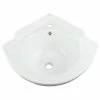 Discount ⭐ Renovators Supply Manufacturing White Corner Wall Mount Bathroom Sink 20 1/2" Heavy Duty Porcelain With Overflow 🔥 -Bathroom Sinks Shop be515ec10b620a31 0006 w800 h800 b1 p0