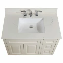 Hot Sale ⭐ Altair Belluno 31" Engineered Stone Vanity Top In Milano White With White Sink, Milano 🤩 -Bathroom Sinks Shop c35183c50fcad052 1763 w800 h800 b1 p0