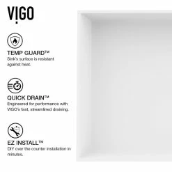 Brand new 🔔 VIGO Bryant Grand Rectangular Matte StoneTM Vessel Bathroom Sink 🔔 -Bathroom Sinks Shop c461d93d017fe714 3475 w800 h800 b0 p0