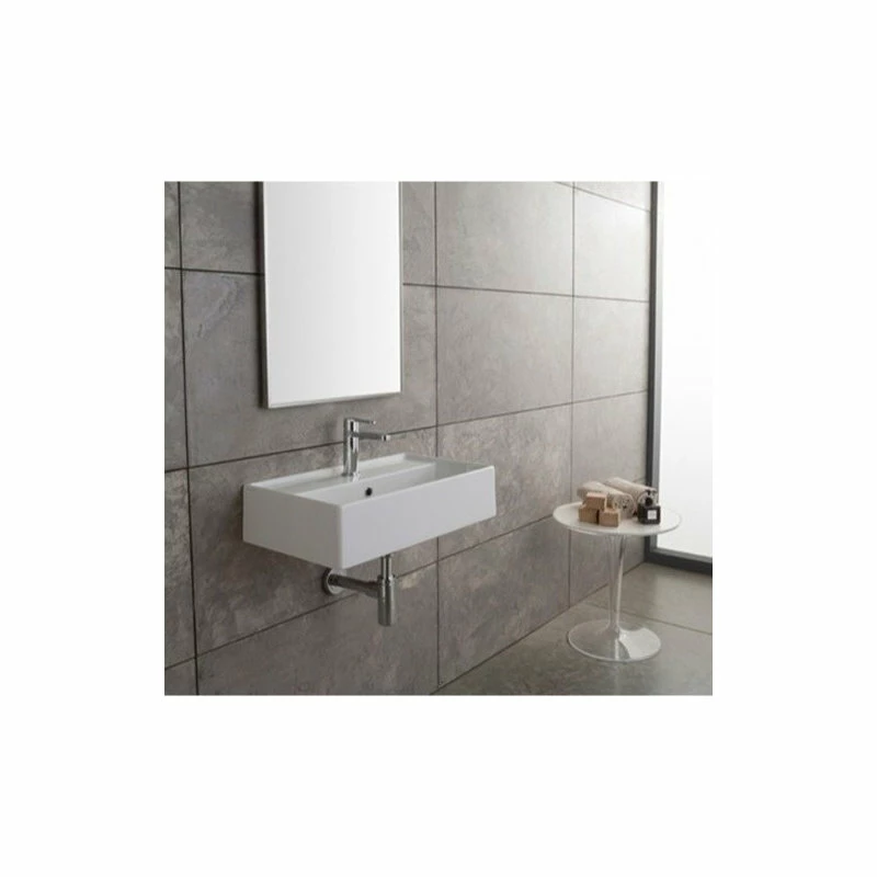 New ๐งจ Scarabeo Ceramiche 23.6" White Ceramic Wall Mounted Or Vessel Sink, One Hole ๐ 5 New ๐งจ Scarabeo Ceramiche 23.6" White Ceramic Wall Mounted Or Vessel Sink, One Hole ๐ - Image 3