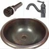 Brand new 👍 SimplyCopper 15" Round Copper Vessel Vanity Sink, Faucet & Drain Combo ⭐ -Bathroom Sinks Shop c4f1155b09a9cd35 4730 w800 h800 b1 p0