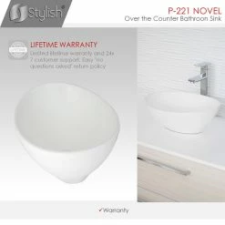 Best reviews of ⭐ STYLISH 15" White Oval Ceramic Vessel Bathroom Sink ⭐ -Bathroom Sinks Shop c621f15b0dad1a0e 8666 w800 h800 b0 p0