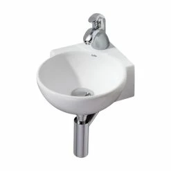 Best Sale 🎉 Cheviot Products Corner Wall-Mount/Vessel Sink 😍