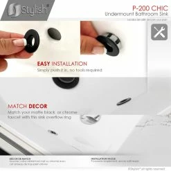 Best Sale ✨ STYLISH 20" Porcelain Rectangular Undermount Bathroom Sink With Overflow ⌛ 24 Best Sale ✨ STYLISH 20" Porcelain Rectangular Undermount Bathroom Sink With Overflow ⌛ -Bathroom Sinks Shop c6b19a16004398df 5821 w800 h800 b0 p0