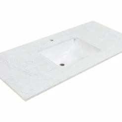 Flash Sale ⌛ Altair Salerno 49" Engineered Stone Vanity Top In Aosta White With White Sink ✔️ -Bathroom Sinks Shop c8e1a57600747f0f 1604 w800 h800 b1 p0