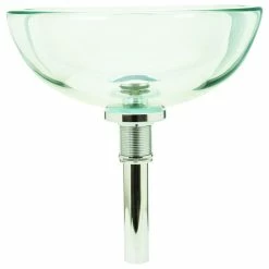 Hot Sale ⌛ Renovators Supply Manufacturing 11 5/8" Tempered Glass Vessel Sink With Drain And Clear Mini Bowl Sink 🌟 -Bathroom Sinks Shop c9b1f57d0c195848 7680 w800 h800 b1 p0