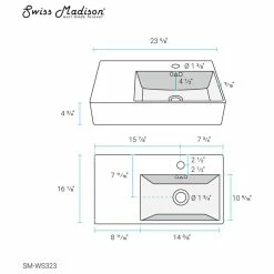 Buy ๐งจ Swiss Madison St. Tropez 24"x18" Ceramic Wall Hung Sink With Right Side Faucet Mount ๐คฉ 25 Buy ๐งจ Swiss Madison St. Tropez 24"x18" Ceramic Wall Hung Sink With Right Side Faucet Mount ๐คฉ -Bathroom Sinks Shop c9d16a8002e038d6 2052 w800 h800 b1 p0