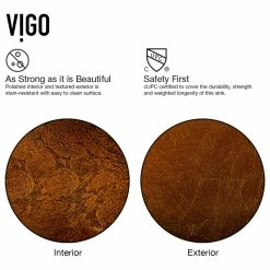 Cheapest ❤️ VIGO Rectangular Russet Glass Vessel Bathroom Sink Set Niko Vessel Faucet ⌛ -Bathroom Sinks Shop cb414d2e0f5a15bf 3365 w800 h800 b1 p0