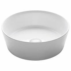 Best Pirce 😉 Kraus USA, Inc. Viva Ceramic Round Vessel Bathroom Sink, White 💯