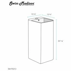 Flash Sale ๐ Swiss Madison Concorde One Piece Pedestal Sink โค๏ธ 23 Flash Sale ๐ Swiss Madison Concorde One Piece Pedestal Sink โค๏ธ -Bathroom Sinks Shop cce19c3900b6598c 6299 w800 h800 b1 p0