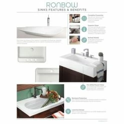 Best reviews of 👏 Ronbow Corp. Ronbow Rectangle Ceramic Undermount Bathroom Sink, White 👏 -Bathroom Sinks Shop cd41b21c0c9d2ba8 2639 w800 h800 b1 p0