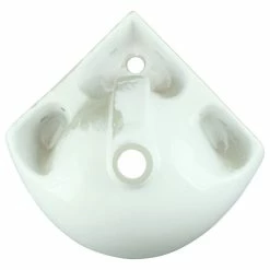 Discount ⭐ Renovators Supply Manufacturing White Corner Wall Mount Bathroom Sink 20 1/2" Heavy Duty Porcelain With Overflow 🔥 -Bathroom Sinks Shop cdd141e30b620a35 0006 w800 h800 b1 p0